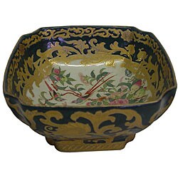 Porcelain Green Square Bowl