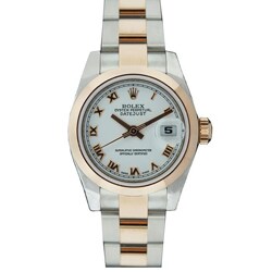Pre-owned Rolex Women's Datejust Two-tone Rose Gold Watch
