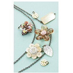 Vintage Groove Woven Flowers 8-piece Charm Kit