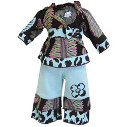 Ann Loren Floral Cheetah American Girl Doll Outfit