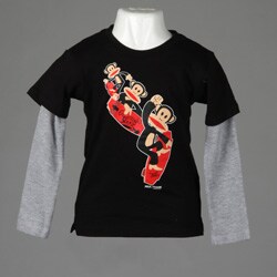 Small Paul by Paul Frank Boy's Monkey On Skateboard T-Shirt
