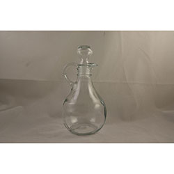 Round 10-oz Glass Cruets with Stoppers (Set of 4)
