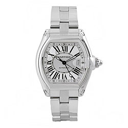Cartier Men's Roadster GMT Stainless Steel Watch