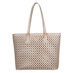 Prada Perforated Saffiano Leather Tote