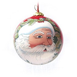 Santa Face Glass Christmas Ornament (Case of 60)