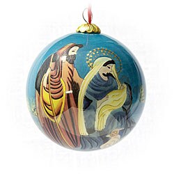 Nativity Glass Christmas Ornament (Case of 60)