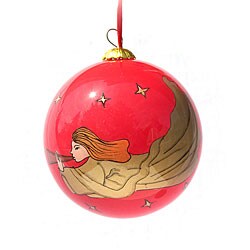 Gold Angels Glass Christmas Ornaments (Case of 60)