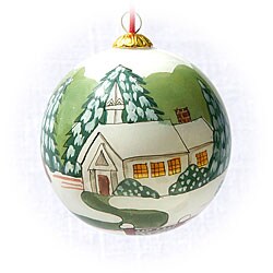 Horse and Carriage Glass Christmas Ornaments (Case of 60)