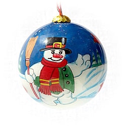 Snowman Glass Christmas Ornaments (Case of 60)