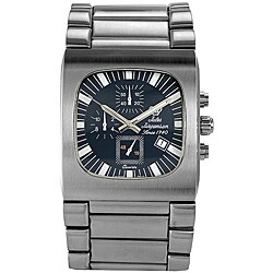 Jules Jurgensen Men's Blue Dial Stainless Steel Watch