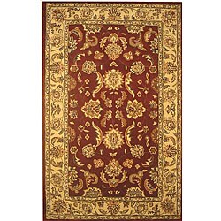 Hand-tufted Curwood Red Oriental Rug (5' x 8')