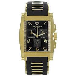 Jules Jurgensen Men's Diver Stainless Steel and Rubber Black Dial Watch