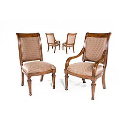 Alexa Walnut Dining Arm Chairs (Set of 2)
