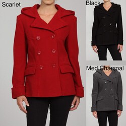 Mackintosh New England Women's Hooded Wool Pea Coat