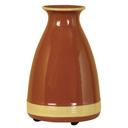 Brown/ Green 10-inch Decorative Vase