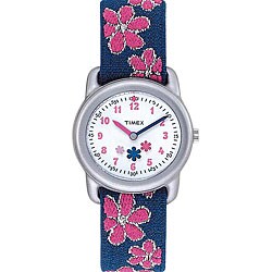 Timex Kidz Children's Pink Blue Flowers Watch