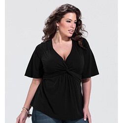 Kiyonna Women's Plus Size 'Abby' Twist-front Top