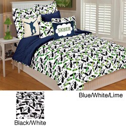 Microplush Skateboard Full/ Queen-size Comforter Set