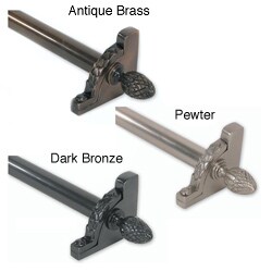 Brass Elegans 48-inch Lafayette Stair Rod Set