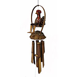 Bamboo 'Brewster the Rooster' Wind Chime (Indonesia)