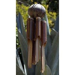 Bamboo 'Natural Small' Wind Chime (Indonesia)