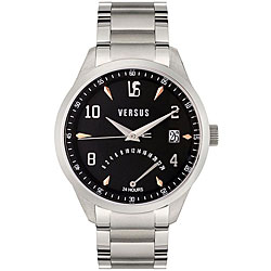 Versus Men's Black Dial Stainless Steel Watch