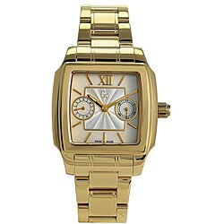 Guess Women's Fashion GC Goldtone Stainless Steel Mother Of Pearl Dial Watch