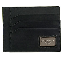 Dolce & Gabbana Black Nylon Card Holder