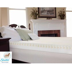Slumber Solutions Highloft Mattress MakeOver 4-inch Memory Foam Mattress Topper