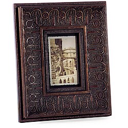 Wood Venice Rosette Vintage Gold 4x6-inch Picture Frame (China)