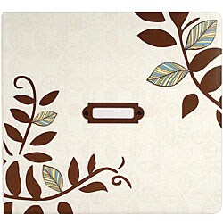 Postbound 'Layered Leaves' Bookplate 12 X12 Scrapbook Album