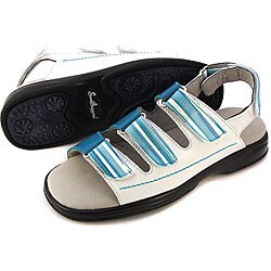 Sandbaggers Women's White Golf Sandals