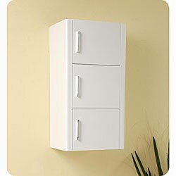 Fresca White Bathroom Linen Cabinet