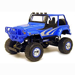 1:6 Scale Gigantic Radio Control Blue Jeep Wrangler Rubicon