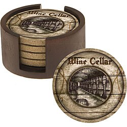 Thirstystone 'Wine Cellar' Sandstone Coasters (Set of 4)