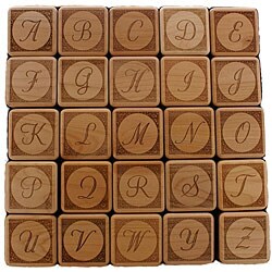 Maple Alphabet Initial Trinket Box