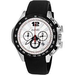 August Steiner Men's Stainless Steel Chronograph GMT Watch