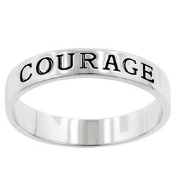 Sterling Silver Symbolic Courage Ring