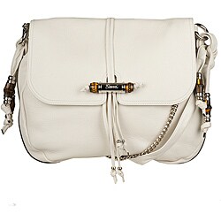 Gucci 'Jungle' White Leather Shoulder Bag