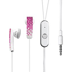 Hot Pink Gradient Stereo Handsfree Cell Phone Headset