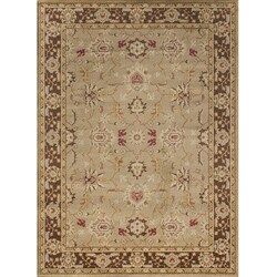 Emotions Beige/ Brown Oriental Rug (2'6 x 7'9)