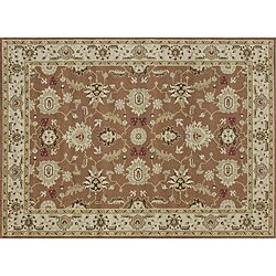 Emotions Cinnamon/ Ivory Oriental Rug (5'2 x 7'7)