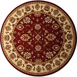 Tabriz Red Oriental Rug (5'3 Round)
