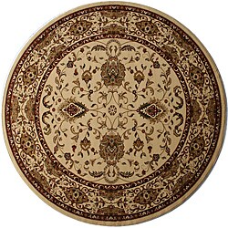 Persian Ivory Oriental Rug (7'10 Round)