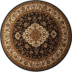 Royal Black Oriental Rug (7'10 Round)