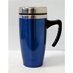 Blue Stainless Steel 16-oz Travel Mug