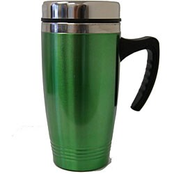 Green Stainless Steel 16-oz Travel Mugs (Pack of 2)