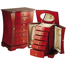 Overstock Coupons Overstock.com Codes Contemporary Cherry Jewelry Box