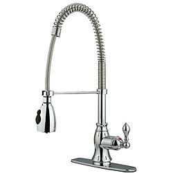 American Classic Modern Chrome Spiral Pull-down Kitchen Faucet
