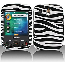 Pantech Jest TXT8040 Black/ White Zebra Snap-on Protective Case Cover